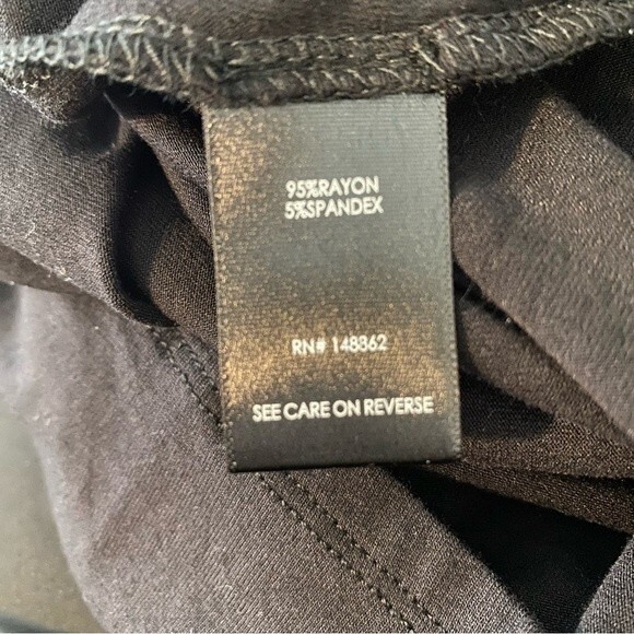 NWT  Torrid Midi Sheath Black Luxury Fabric Cowl Neck Size 12 - Picture 6 of 9